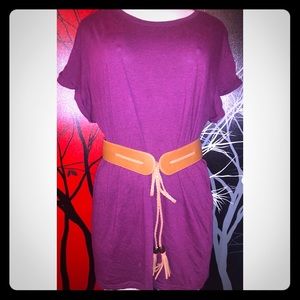 ❤️4/$20 H&M maroon T-shirt top/dress